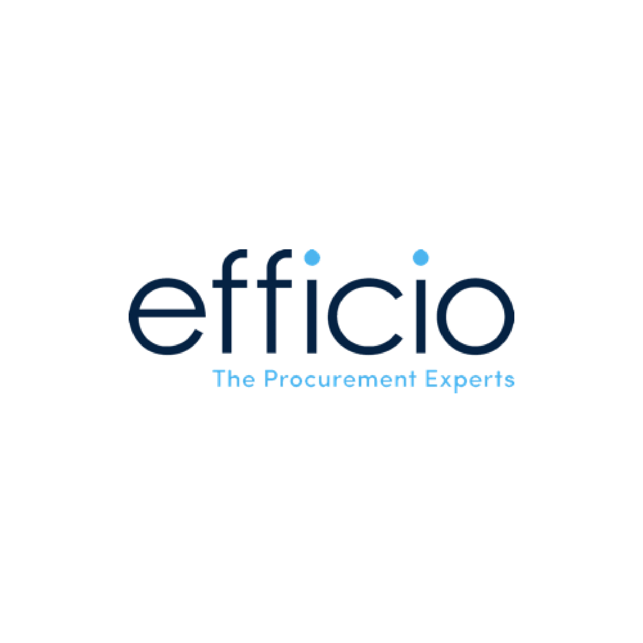 Efficio logo with the tagline "The Procurement Experts" - Certinia customer