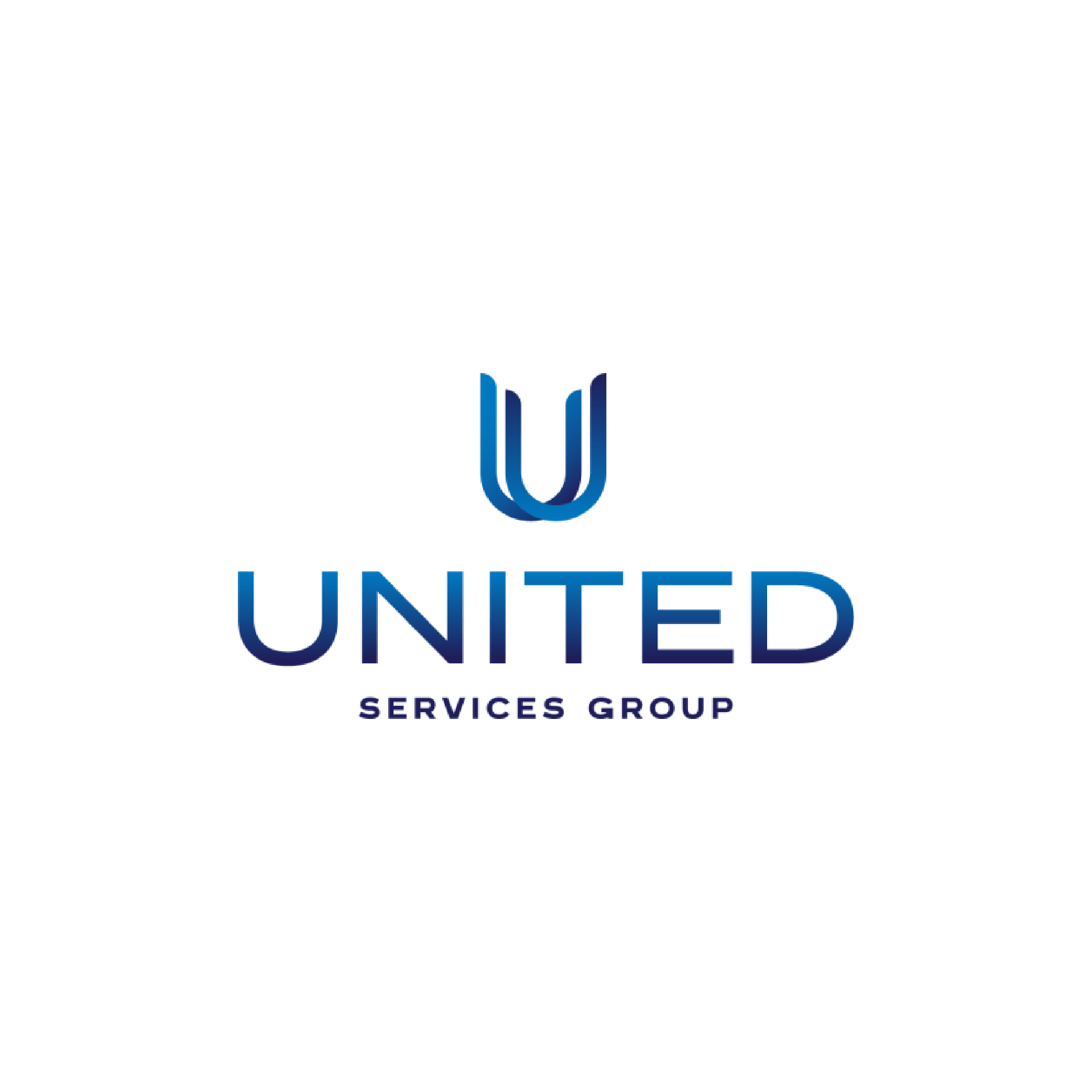 United Services Group logo with a gradient blue "U" monogram above the wordmark - Certinia customer