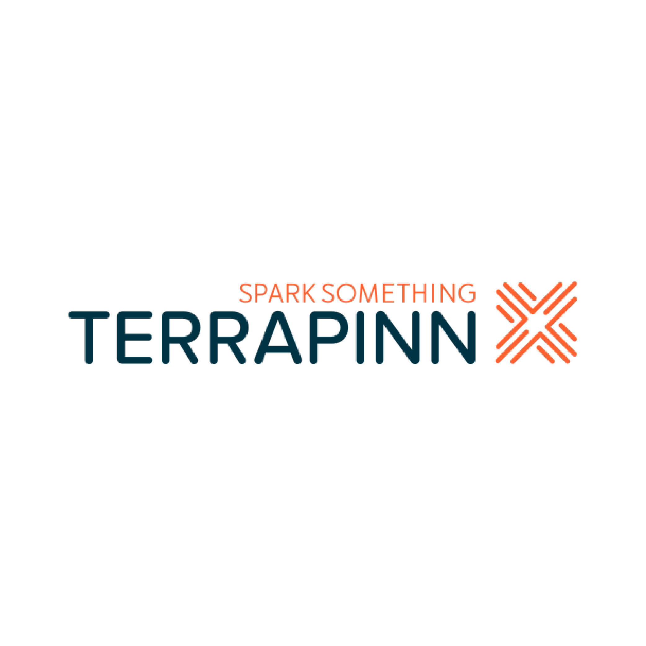 Terrapinn logo with slogan “Spark Something” and stylized orange "X" symbol - Certinia customer