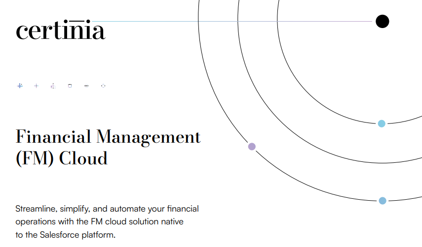 Solution brief for Certinia Financial Management (FM) Cloud
