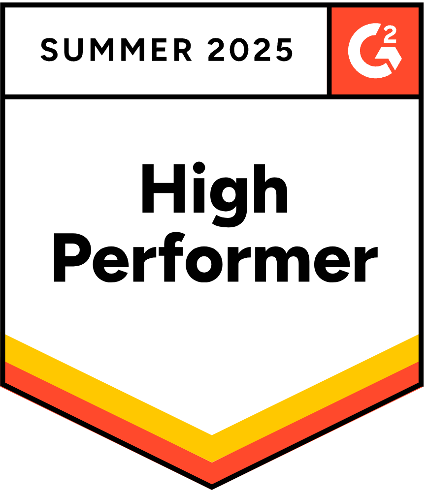 G2 Summer 2025 High Performer badge