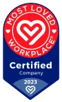 certinia most loved workplace badge