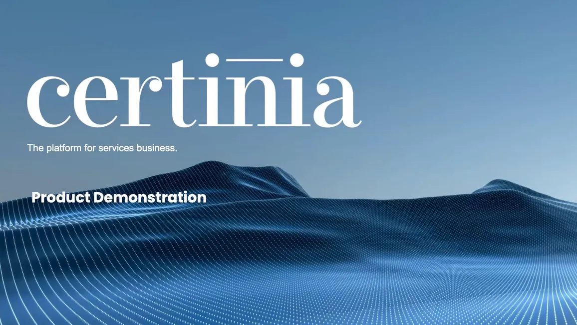 product tour screenshot of professional services cloud 30 mins
