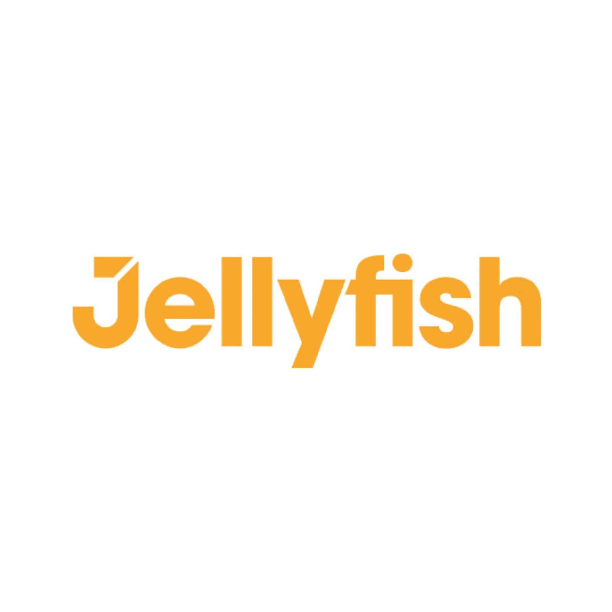 Jellyfish logo in bold orange text with a stylized letter "J" - Certinia customer