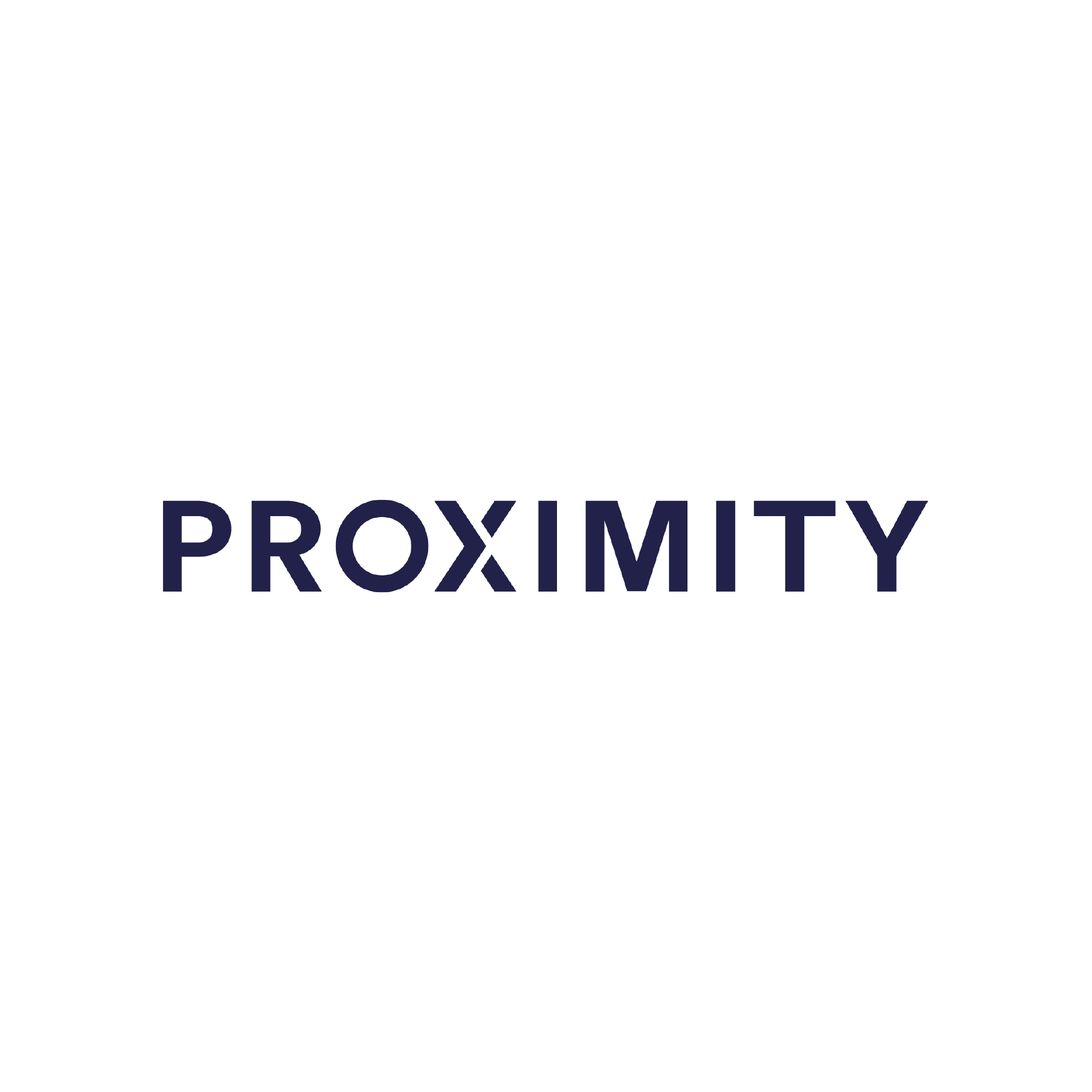 Proximity logo in bold text with a stylized "X" - Certinia customer