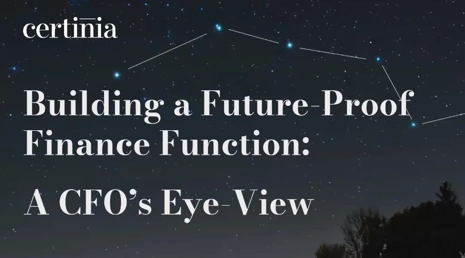 Webinar - building future proof finance function