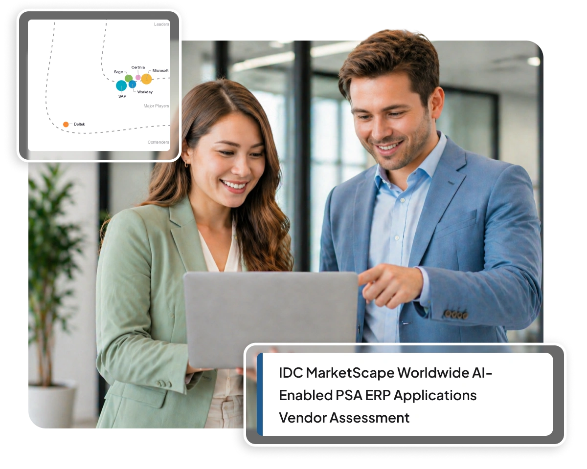 two people viewing IDC Marketscape report